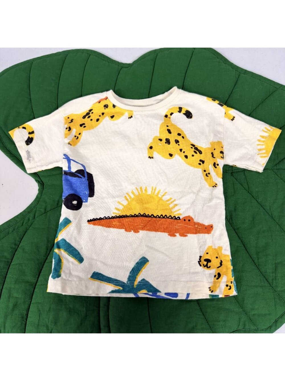 Zara Toddler 2T 3T Animal Print Short Sleeve Tee Tshirt